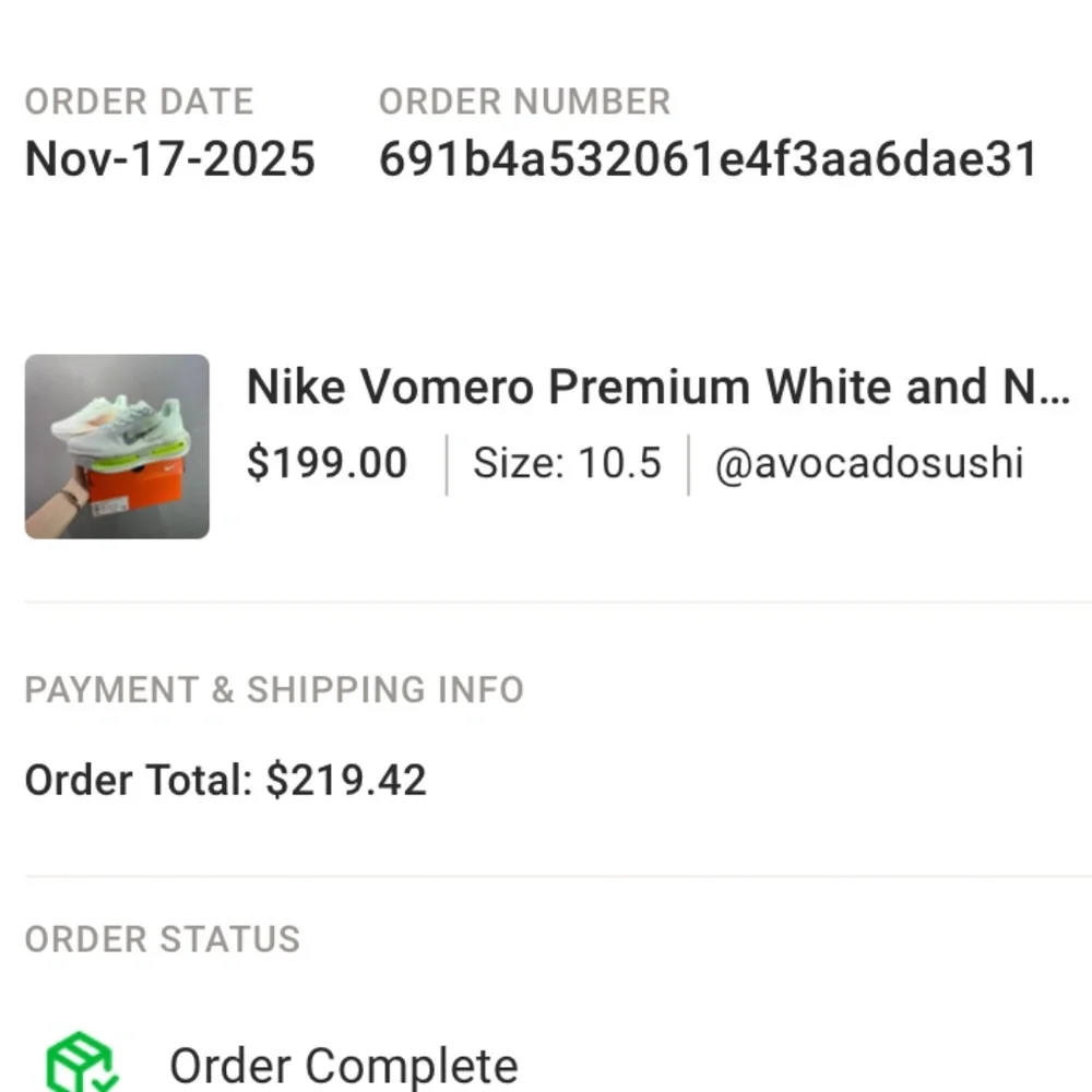 NIKE VOMERO PREMIUM MENS 10.5 - Picture 13 of 13